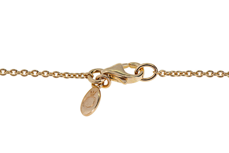 Pandora ALE Timeless Elegance Chain Link 14K 585 Yellow Gold CZ Pendant Necklace
