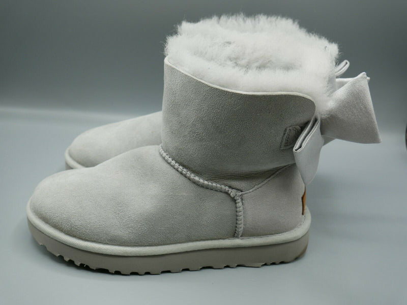 UGG Australia Classic Mini Satin Elephant Gray Boots 1094985 US Size 6