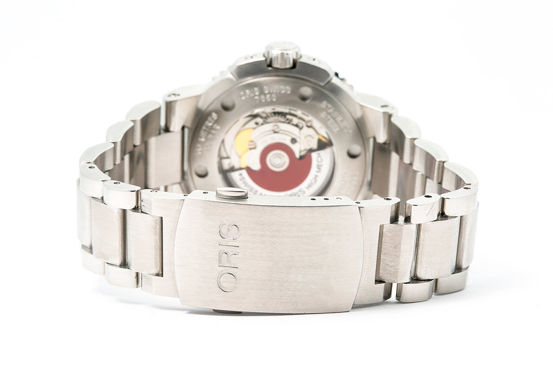 Oris 7653 Aquis Date 43mm Stainless Steel Black Dial Watch