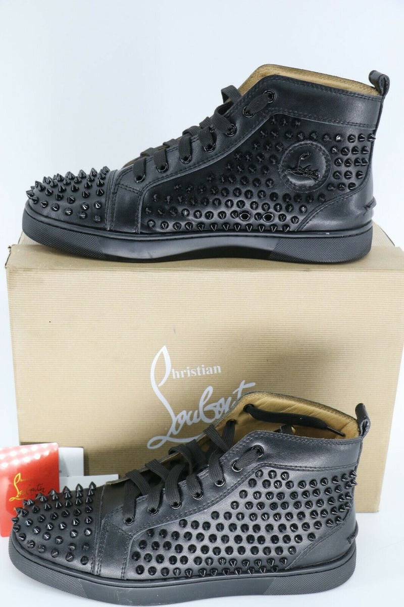 Christian Louboutin Louis All Over Spikes High Top Sneakers Mens Size 45/11