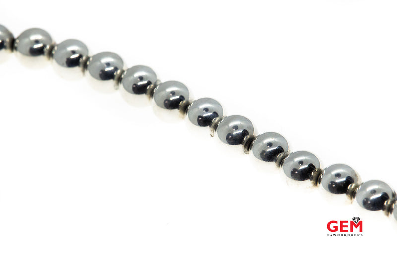 Tiffany & Co. Hardware Collection 10mm Ball Bead 925 Sterling Silver Bracelet