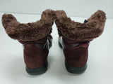 Rocawear Women's Fur Lace Up Brown/Burgundy Winter Boot | Size 6 US, 38 EUR
