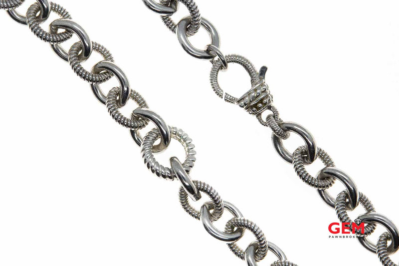 Judith Ripka 925 Sterling Silver Necklace Chain 17"