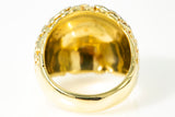 Vintage Bauble Nugget 18k 750 Yellow Gold Domed Ring Size 6.5