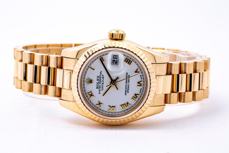 Rolex Presidential 179178 26mm White Presidential 18K 750 2004 Yellow Gold Watch