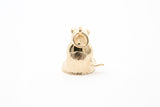 Panda Chewing Bamboo Solid Yellow Gold 14k 585 Animal Charm Pendant