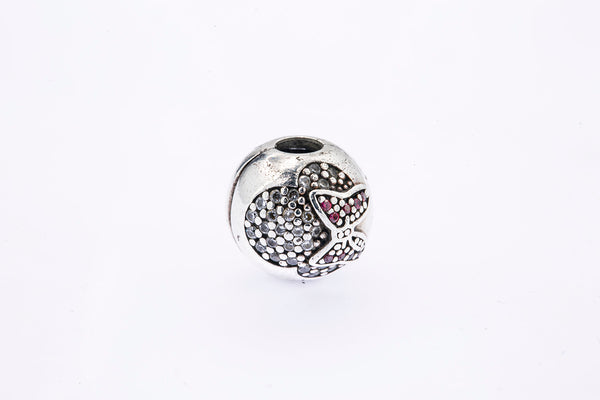 Pandora Disney Minnie Mouse Pave Clip Sterling Silver Bead Charm