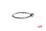 Pandora ALE Clear Heart Cubic Zirconia Band 925 Sterling Silver Ring Size 6 3/4 EU 54
