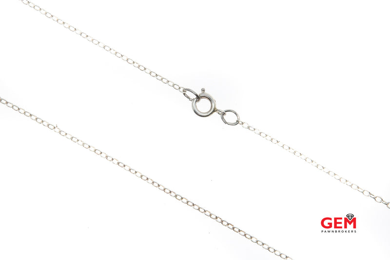 Designer CS Heart Pendant Slider Heart Charm Solid 925 Sterling Silver Chain 20" Necklace