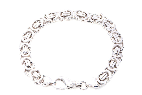 Designer Effy Etrusca Chain 925 Sterling Silver 9.3mm Bracelet 8.5" Retail $800