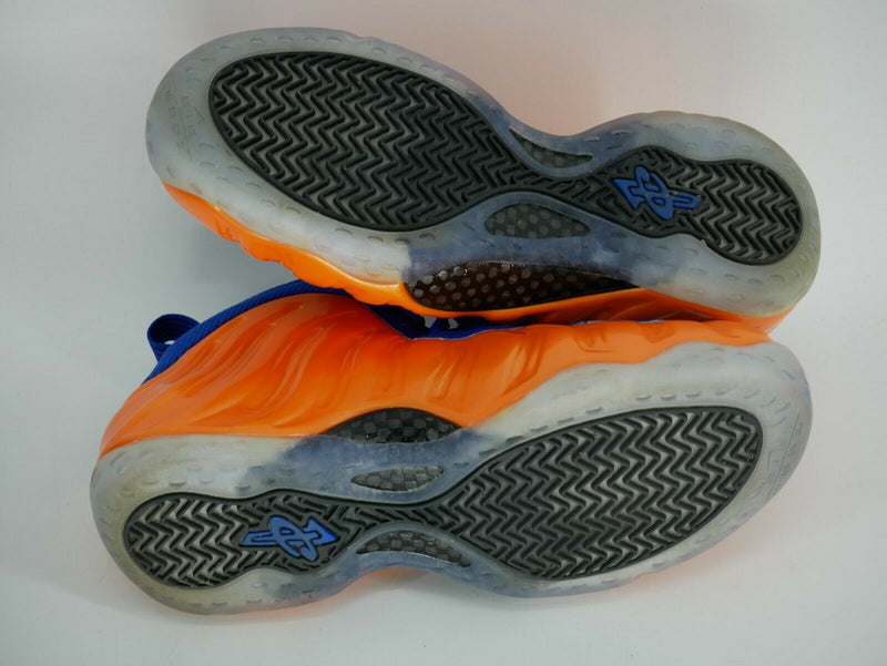 Authentic Nike Air Foamposite One Knicks Orange Blue 314996-801 US Sz 8.5
