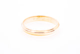 UnoAerre Solid Domed 18k 750 Yellow Gold Wedding Band Ring Size 9.5