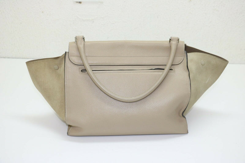 Celine Trapeze Taupe Shoulder Large Bag