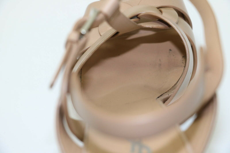 Yves Saint Laurent: Calfskin - Tribute105 Platform Sandals Sz:40+ - Rose Antic
