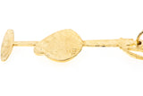 Vintage Horse Polo Sport Helmet & Club 14k 585 Yellow Gold Charm Pendant