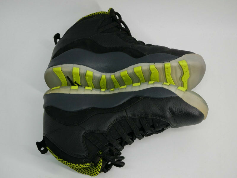 Nike Air Jordan 10 Retro Men's Shoes Black/Green-Grey-Anthracite 310805-033 Sz 9