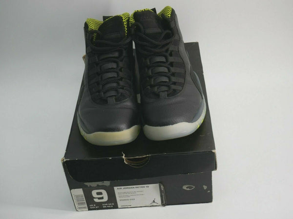 Nike Air Jordan 10 Retro Men's Shoes Black/Green-Grey-Anthracite 310805-033 Sz 9