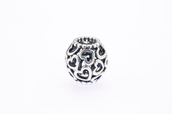 Pandora Filigree Open Your Heart Sterling Silver Bead Charm