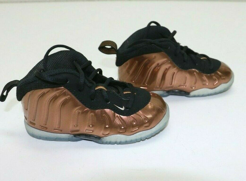 Nike Air Little Posite One TD Metallic Copper Black 723947-004 Toddler Size 6C