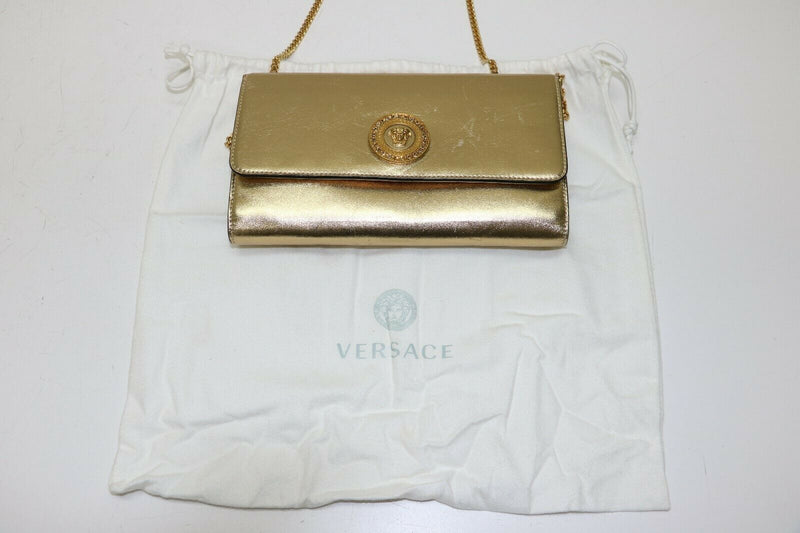 Versace: Gold Medusa Icon - Swarovski Crystal Clutch Bag