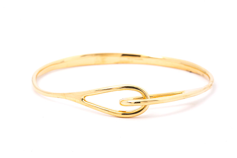 Tiffany & Co Love Knot Infinity Bangle Cuff Bracelet 18k 750 Yellow Gold