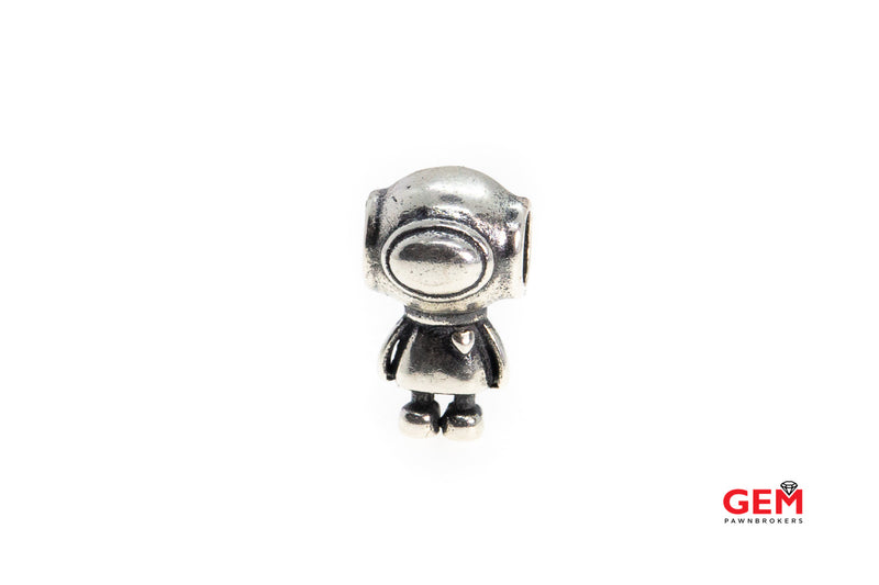 Pandora ALE Cosmo Tommy Astronaut Heart Bead 925 Sterling Silver Charm