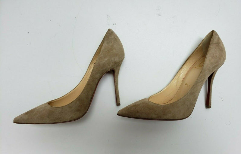 Christian Louboutin So Kate 120 Shoes Pointy Toe Pumps Suede Size 35.5 EU, 5 US