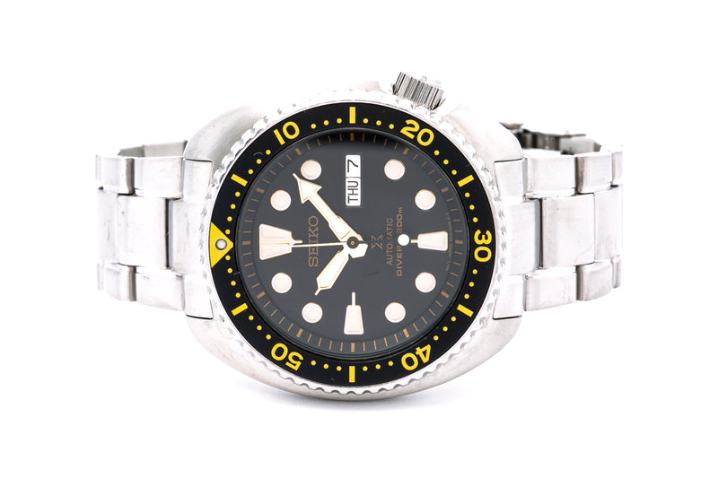 Seiko 4R36-04Y0 Day Date Automatic Prospex Turtle 45mm Stainless Steel Watch