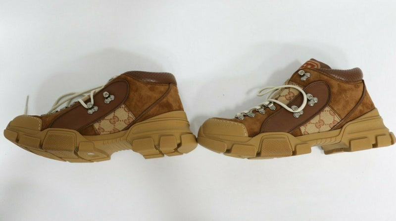 Gucci Flashtrek Brick Red Shoes | Brown/Beige | [521680] | Size US 10.5 EUR 43.5