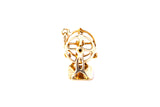 Vintage Ferris Wheel Circus Fair Charm 14K 585 Yellow Gold Dangle Pendant