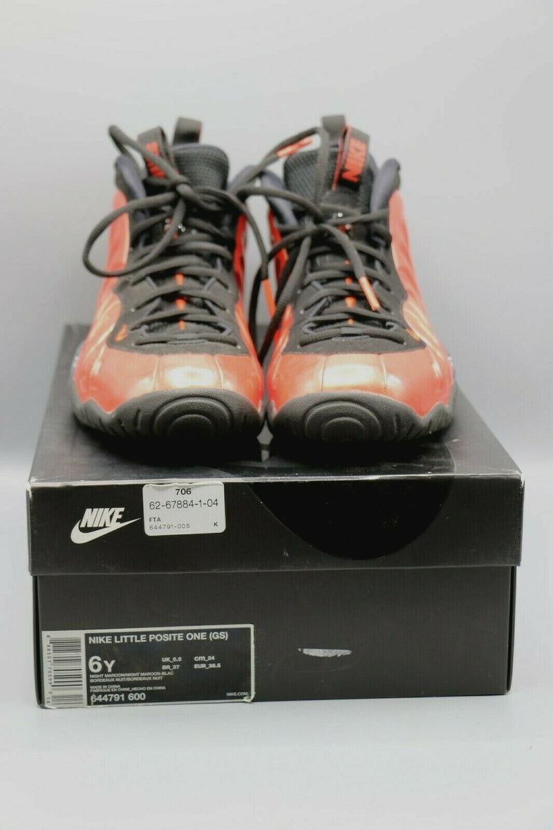 NIKE LITTLE POSITE FOAMPOSITE ONE US Size Y HABANERO 644791-600 Orange