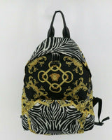 Versace Baroque Zebra Print Backpack DFZ5350