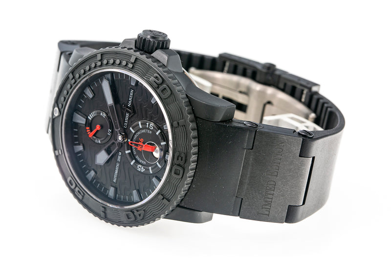 Ulysse Nardin Maxi Marine Diver Black Ocean 263-38 Limited Stainless Steel 43mm Watch