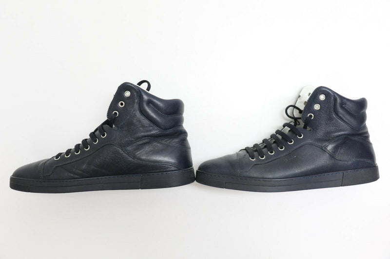 Salvatore Ferragamo Calfskin High-Top Sneaker in Blue | Stephen 2 | Size 9.5 EE