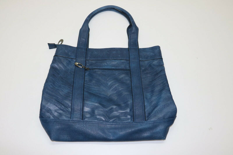 Tory Burch: Navy Blue - Center Logo Handbag
