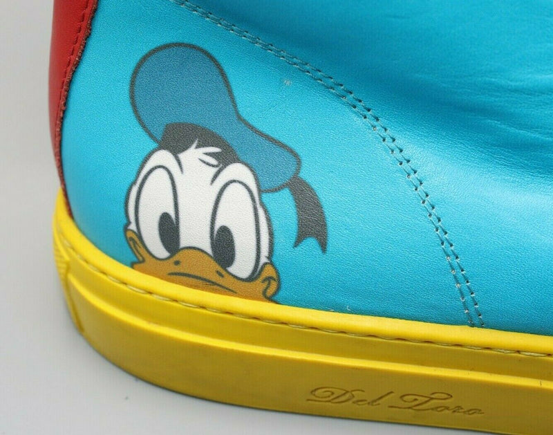 Del Toro X Disney Donald Duck Men's Multi-color Leather Desert Boot Size 14 US