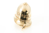 Bahamas English Hallmark 14k 585 Yellow Gold Police Helmut Charm Pendant