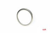 LJ Legend Jewelry Diamond Half Eternity Band 10K 417 White Gold Ring Size 6 3/4