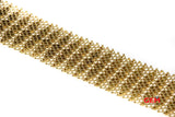 Vintage Gruppach Orfeo Italian Woven 18k 750 Mesh Bracelet 7"