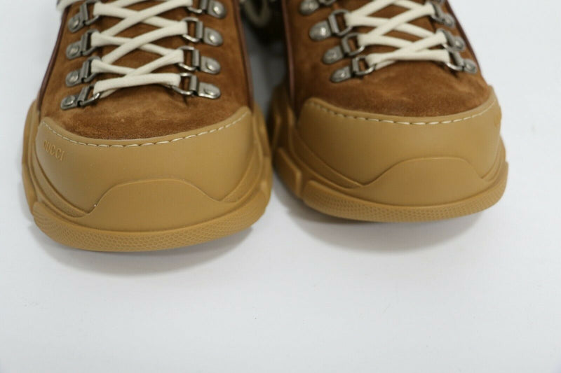 Gucci Flashtrek Brick Red Shoes | Brown/Beige | [521680] | Size US 10.5 EUR 43.5