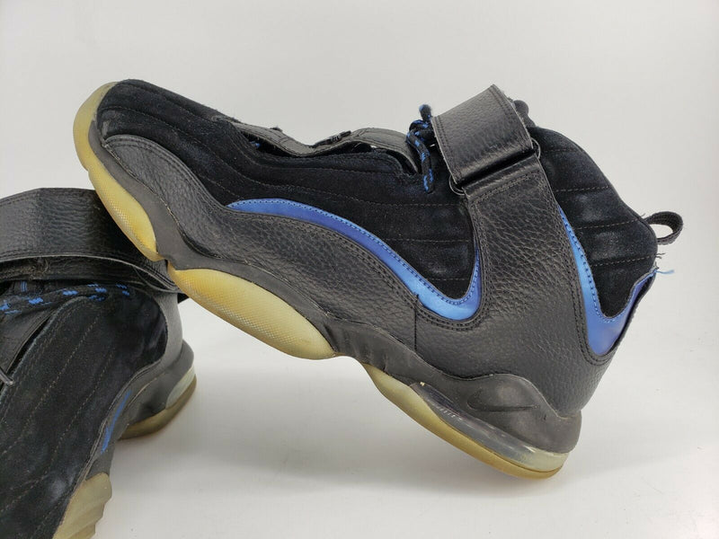 Nike Air Penny IV | Size 11 US | Men's Sneakers | Black Blue Suede | 864018-001