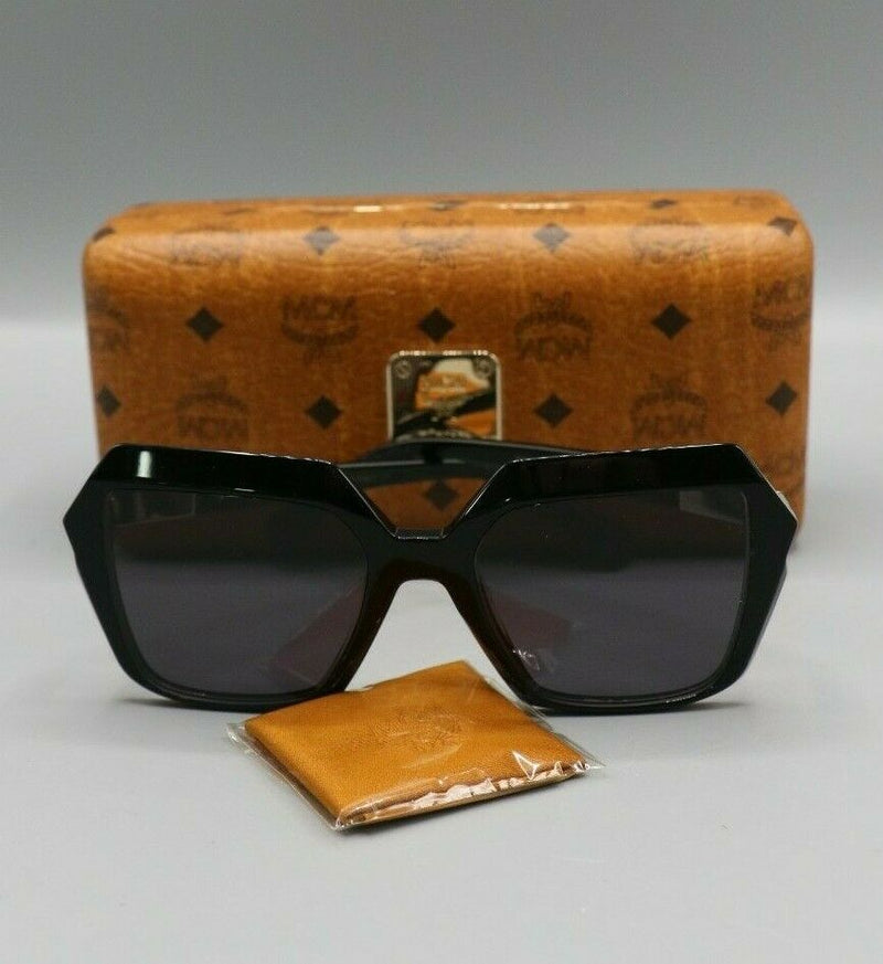 MCM 661S 001 Black Square Sunglasses 53mm with Case