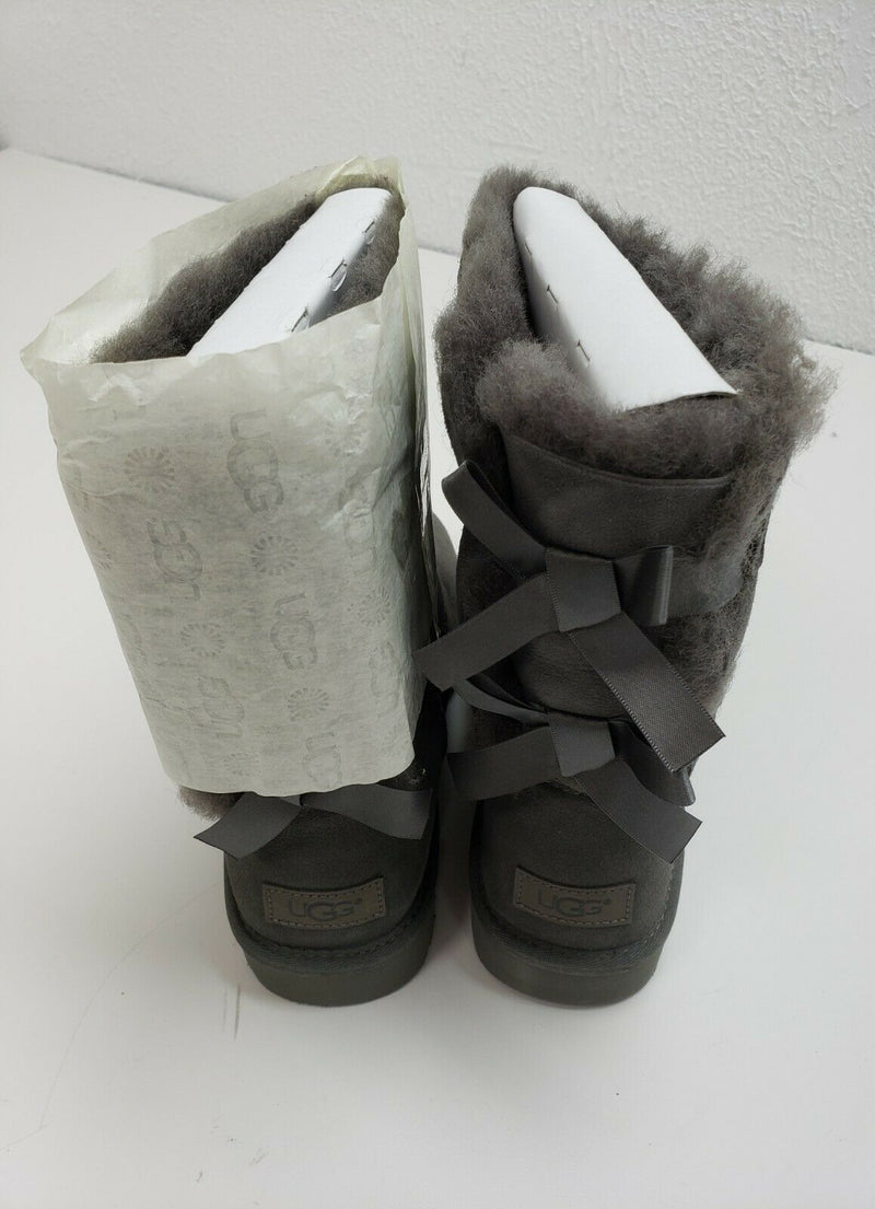 UGG Women's Bailey Bow II Winter Boots Shoe | Grey | Size 9 US, 40 EUR | 1016225