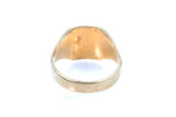 Antique Inscribed 14k 585 Yellow Gold Hand Carved Design Signet Ring