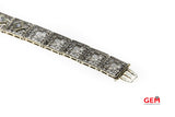 Estate Diamond Filigree Accent 14K 585 White Gold Pierced Bracelet