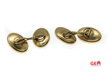 Antique Mother Of Pearl Seed Pearl Cufflink & Button 14k & Platinum Tuxedo French Cuff Dress Cufflinks