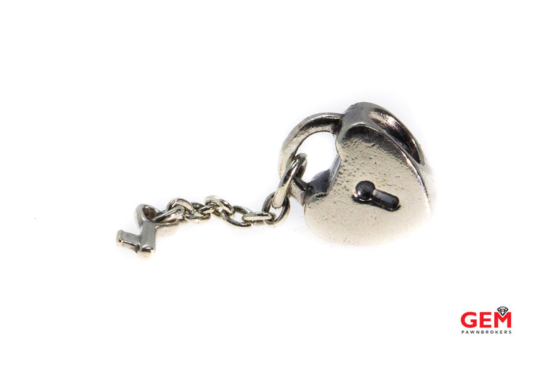 Pandora ALE Key To My Heart Dangling S925 Sterling Silver Charm Bead Pendant