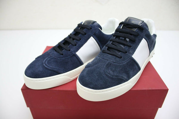 Valentino Garavani Fly Crew Suede RockStud Navy Blue Size 40.5 EUR / 7.5 US