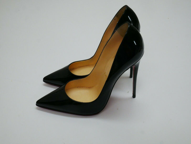 CHRISTIAN LOUBOUTIN So Kate Patent Pointed-Toe Red Sole Pump Euro Sz 38 US Sz 8