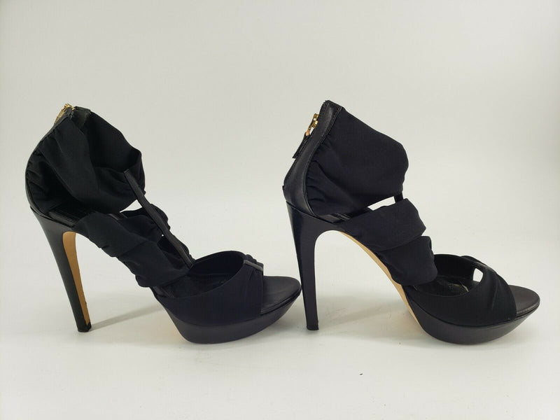 Fendi Sandalo Cuoietto + Lycra Opaca Black | Size 39 EUR | Real Leather